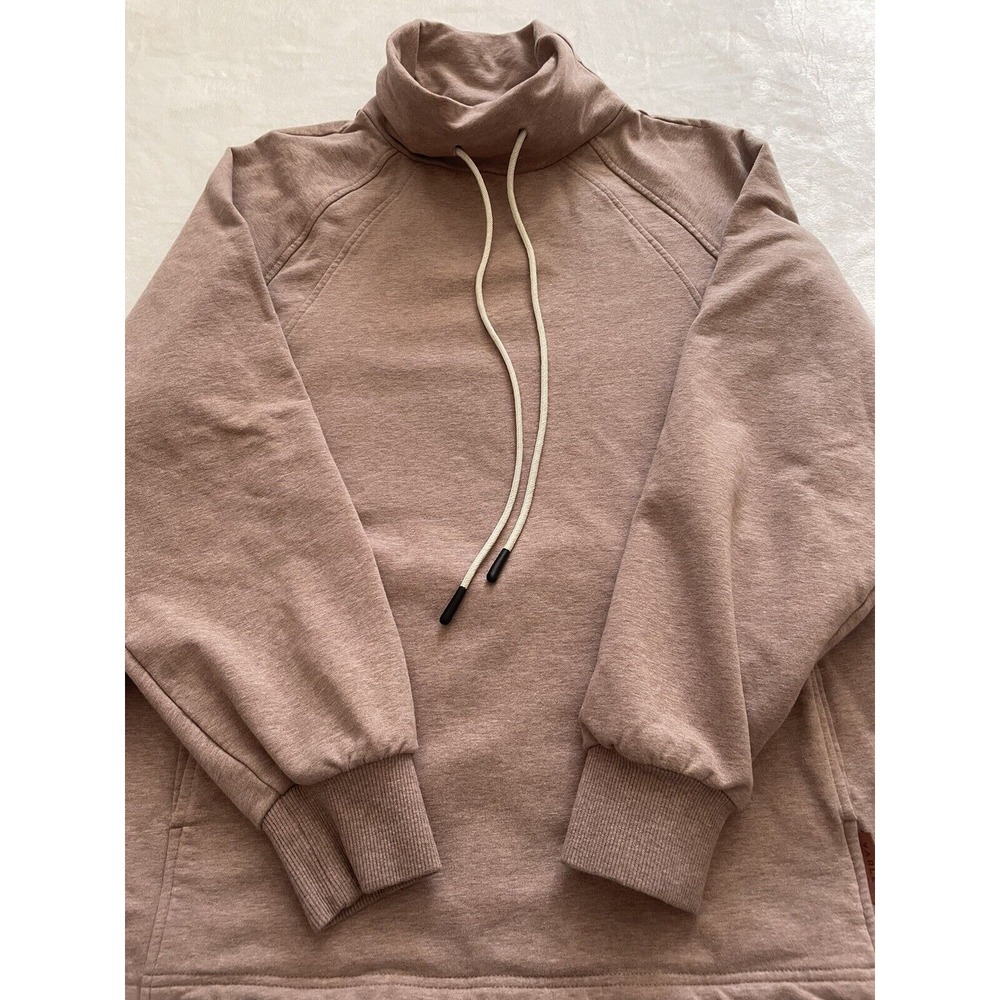 Varley Dusty Rose Funnel Neck Hoodie